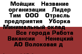 Мойщик › Название организации ­ Лидер Тим, ООО › Отрасль предприятия ­ Уборка › Минимальный оклад ­ 15 300 - Все города Работа » Вакансии   . Ненецкий АО,Волоковая д.